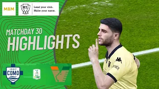 PES 2021 Venezia Master League | Highlights | Como vs Venezia (0-1) | Serie BKT