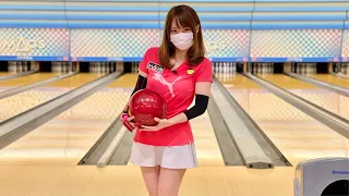 ボウリング女子の練習風景97（Bowling Practice）2021/9