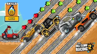 🥵 Which Vehicle Can Climb It With Engine Lvl 5 💥 HCR2 Climb Test | Hill climb racing 2