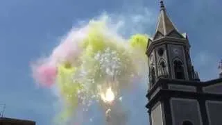 Trionfale Uscita di Sant'Alfio di Trecastagni 2014 e Spettacolo Pirotecnico della Ditta Etna Pyro