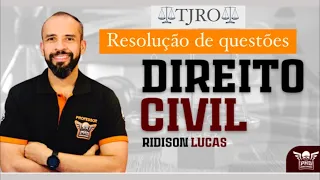 TJRO - FGV - Técnico Judiciário - Direito Civil - Resolução de Questões