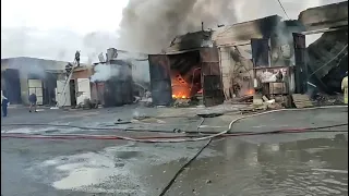 Пять автомобилей сгорели в гаражном кооперативе в Ново-Ленино