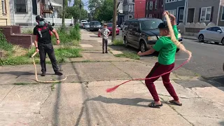 Entrenamiento de carnaval dominicano