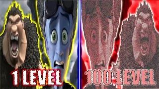 Grug vs Megamind 100 levels bass boosted