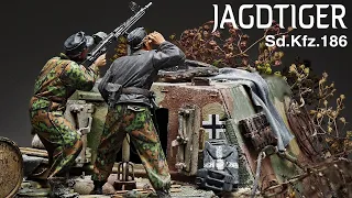 JAGD TIGER - Part 2 - 1/35 TAKOM - Tank Model - [ Painting weathering ]