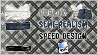 Pinterest Outfit Speed Design! ♡ Roblox Semi-realism pdn