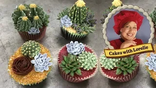 How to Make Buttercream Succulents - Delicious Edible Cactus