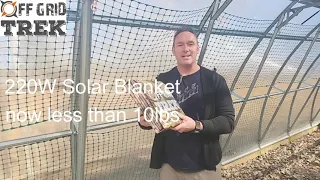 220W Solar Blanket now less than 10lbs