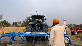 13 ਤੋਤੇ ਹੱਲ New Holland T6090💙🐎💪💪#wmk #gba #trending #punjab