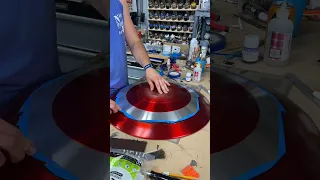 Painting my Captain America Shield!