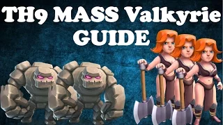 NEW OP Strategy - Mass Valkyrie FULL Guide For War - Farming - Pushing | Th9 3 Stars