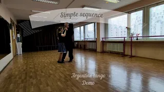 Simple sequence for the argentine tango of 1910s (Ragtime Dancing)