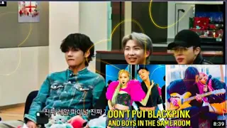 BTS reaction to DON'T PUT BLACKPINK AND BOYS IN THE SAME ROOM          [  2021 version ]