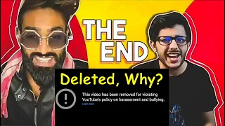 DELETED! Why Carryminati Youtube vs Tiktok Video Deleted? | YouTube ने क्यों Delete किया?