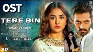 Tere bin Ost Full(LYRICS) Song [Female Version ] Nirmal Roy Wahaj Ali, Yumna Zaidi,| SN Lyrics World