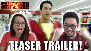 SHAZAM! OFFICIAL TEASER TRAILER REACTION & REVIEW