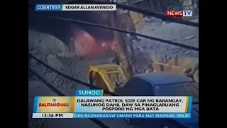 BT: Dalawang patrol side car ng barangay, nasunog dahil daw sa pinaglaruang posporo ng mga bata