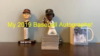 My 2019 Baseball Autograph Collection