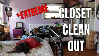 EXTREME CLOSET CLEANOUT | quarantine cleaning 2020