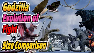 고질라 전투 크기비교 시즌 1 (Evolution of Godzilla Fight 1954 to 2019 Size Comparison)