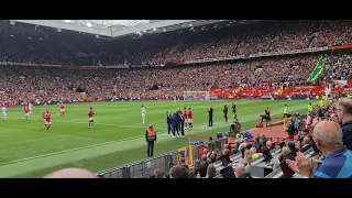 Jadon Sancho making his debut at Old Trafford as United beat Leeds 5-1