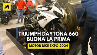 Triumph Verona, a sorpresa al Motor Bike Expo con la nuova Daytona 660