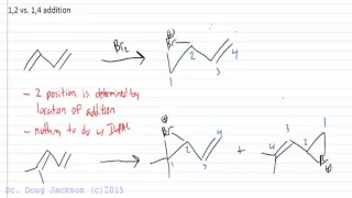 Diene 1,2 vs 1,4 Addition Products