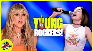 Most Impressive YOUNG Rockers on Got Talent!
