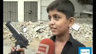 Dunya TV-24-08-2011-Weapons & Kids of Karachi