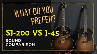 Gibson Acoustic Guitars - What's the difference? SJ200 vs J45