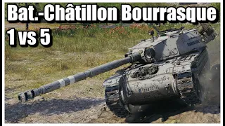 World of Tanks Bat.-Châtillon Bourrasque - 8 Kills 5,5K Damage (1vs5) Serene Coast