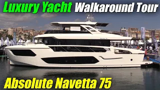 The Best of Italy !!! - 2023 Absolute Navetta 75 - Debut at 2022 Cannes Yachting Festival