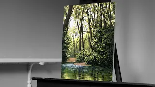 Painting a Hidden Forest Landscape with Acrylic - Paint with Ryan