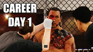 UFC 4 Career Mode - Part 1 - The Beginning (UFC 2020 Gameplay)