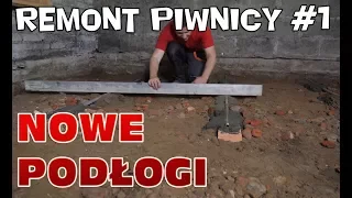 Nowa podłoga - Remont piwnicy #1