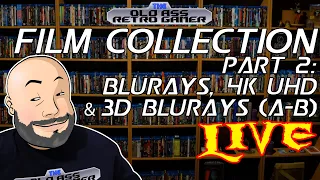 FILM COLLECTION, PART 2: BLURAYS, 4K UHD & 3D BLURAYS (A-B) LIVE!