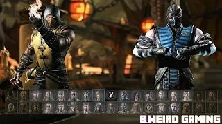 Mortal Kombat X | All Select Screen Character Intros 4K