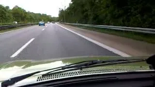 Driving my Peugeot 504 GL on the german Autobahn