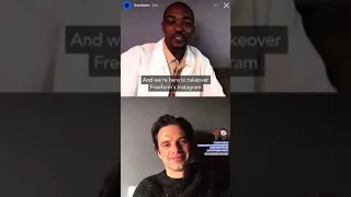 Anthony mackie and sebastian stan interview eachother #anthonymackie #sebastianstan #captainamerica