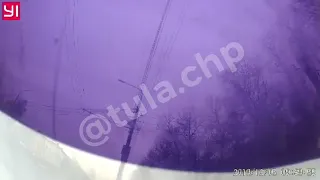 Момент ДТП на проспекте Ленина записал видеорегистратор пострадавшего