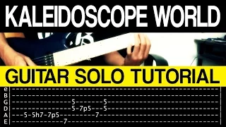 Kaleidoscope World - Francis M INTRO + GUITAR SOLO Tutorial (WITH TAB)