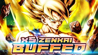 5x ZENKAI BUFFED NEW LF NAMEK GOKU IS JUST BEYOND! WHAT INSANE DMG OUTPUT! | Dragon Ball Legends