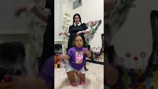 Maria Clara MC Divertida dançou com a Wandinha - #shorts