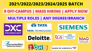 9 Off-Campus | 2021/2022/2023/2024/2025 batch | Any Degree/Branch