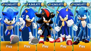 Sonic Dash - Movie Sonic vs Shadow vs Original Sonic vs All Bosses Zazz Dr.Eggman Run Gameplay