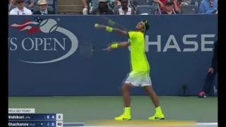 Kei Nishikori vs Karen Khachanov Highlights US OPEN 2016 HD   YouTube