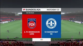 FIFA 23 | FC Heidenheim 1846 vs SV Darmstadt 98 - Bundesliga | Gameplay