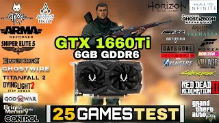 GTX 1660 Ti In Mid 2022 | 25 Games Tested | GTX 1660 Ti In 2022 !