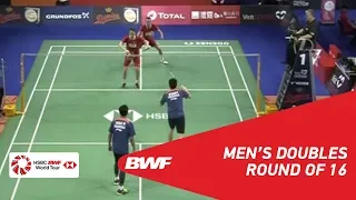 R16 | MD | BOE/MOGENSEN (DEN) [5] vs AHSAN/SETIAWAN (INA) | BWF 2018