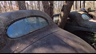 30 Acre Abandoned Antique Car Junk Yard: Round Three #junkyard #abandoned #classiccars